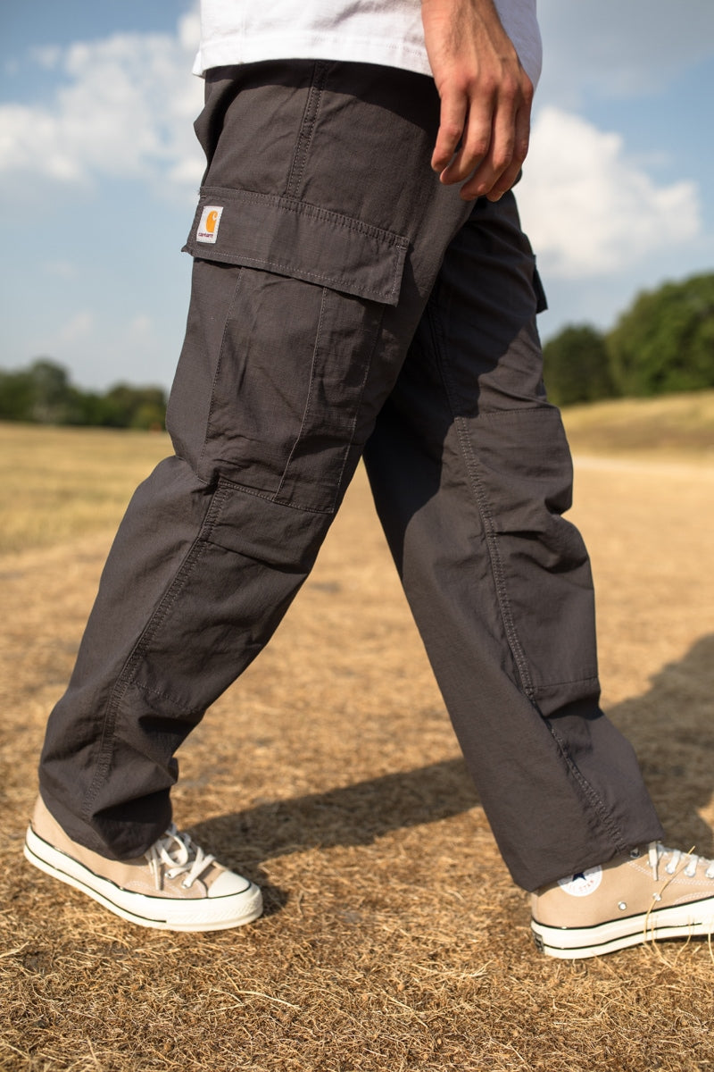 Carhartt Style Cargo Pant 203 Raw Denim detail 3