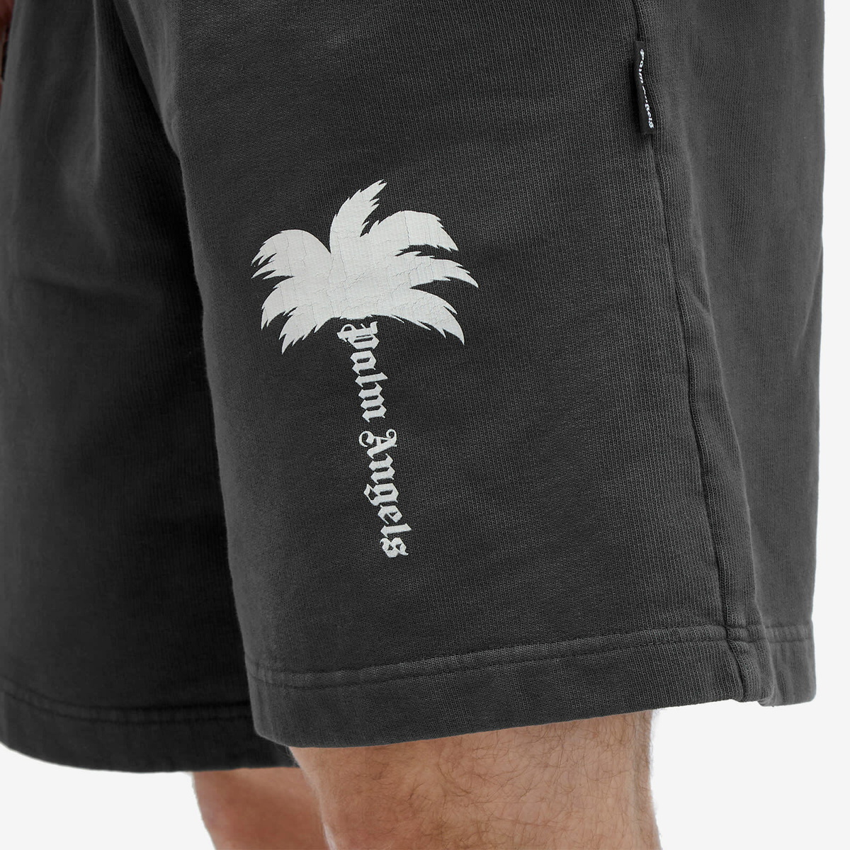 Palm Angels Style Sweat Short 204 Raw Denim detail 2