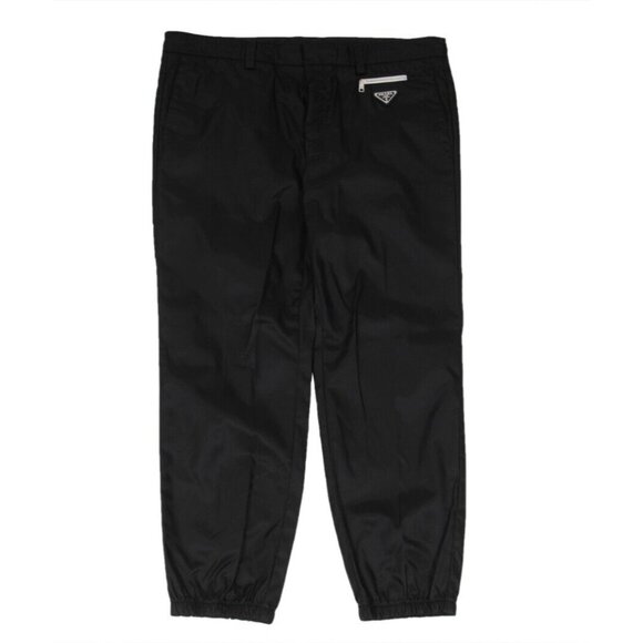 Prada Style Re-Nylon Track Trouser Nero detail 3