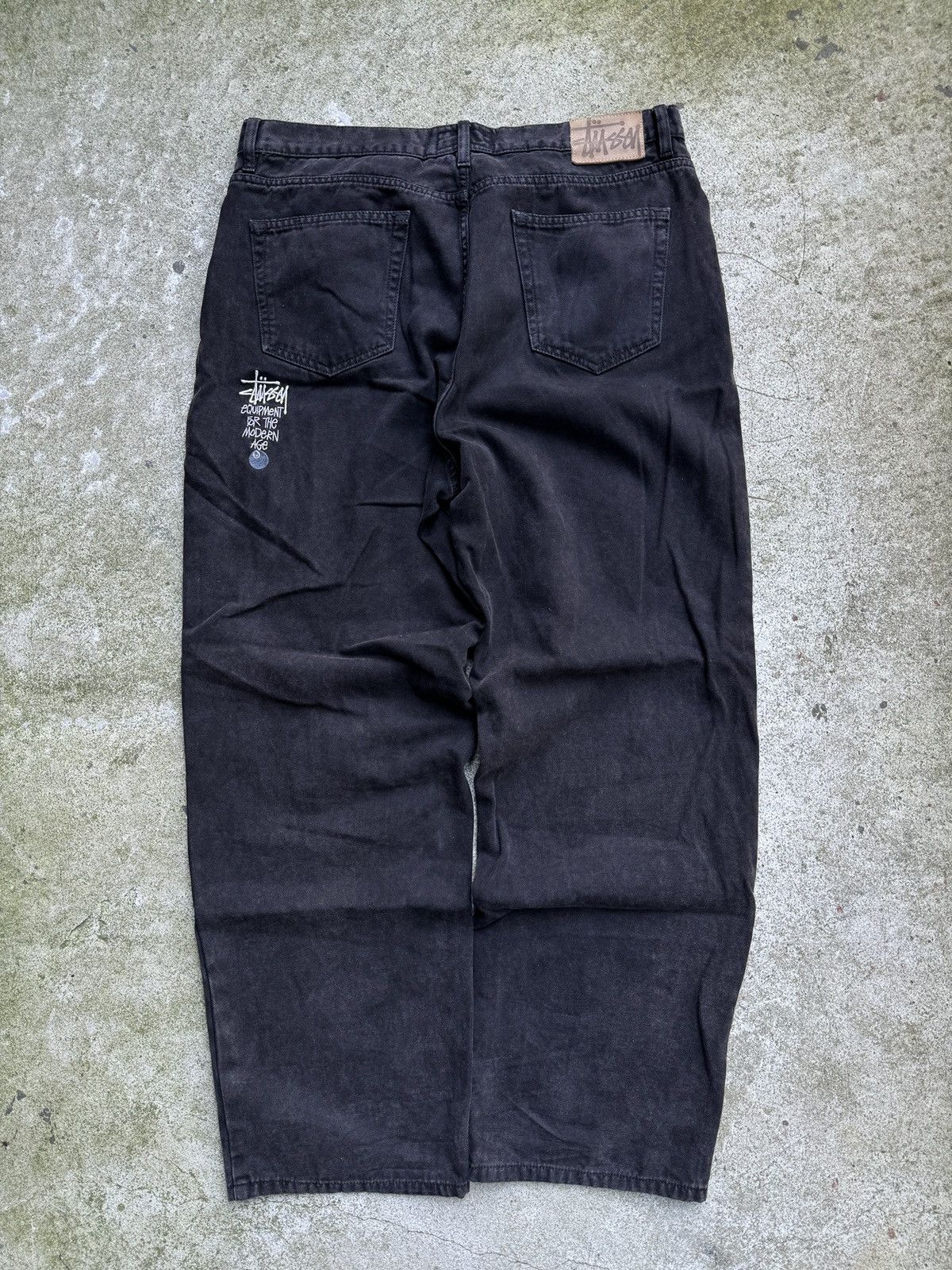 Stussy Style Baggy Denim 211 Black detail 2