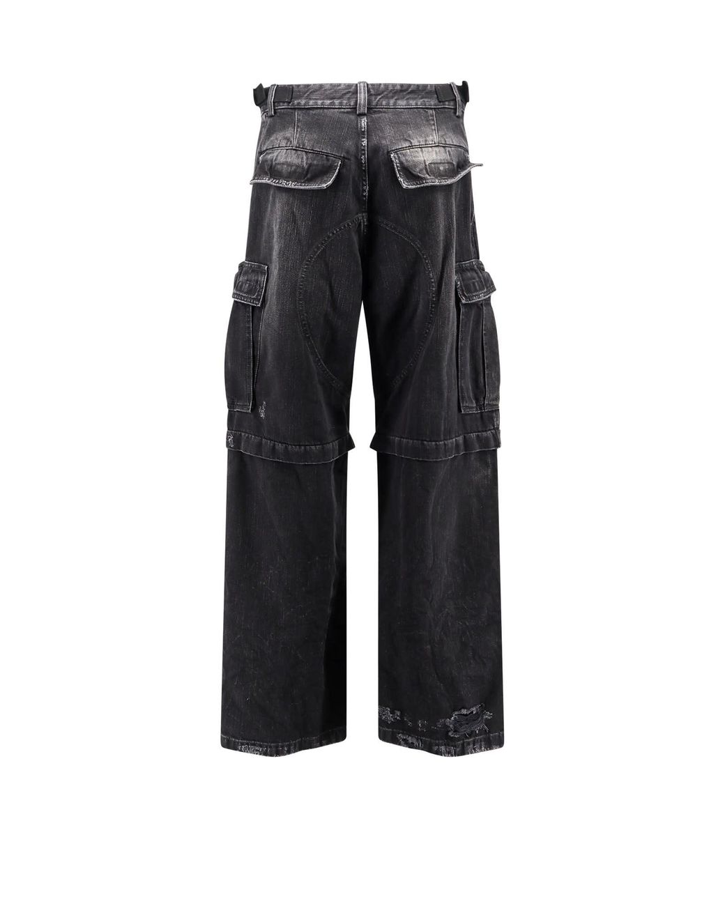 Balenciaga Style Nylon Cargo 216 Raw Denim detail 4