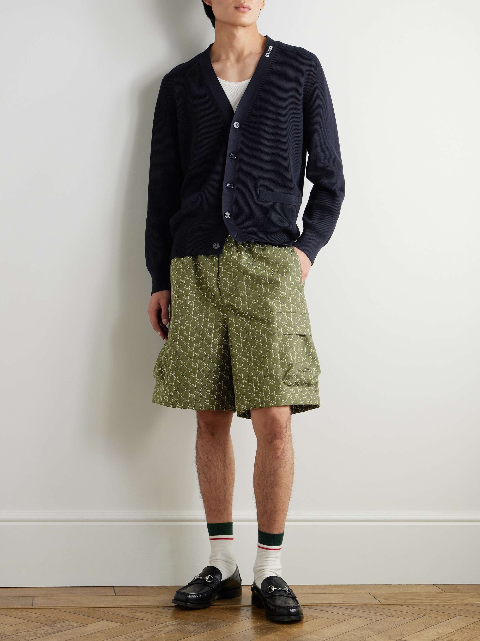 Gucci Style Cargo Short 218 Vintage Wash detail 4