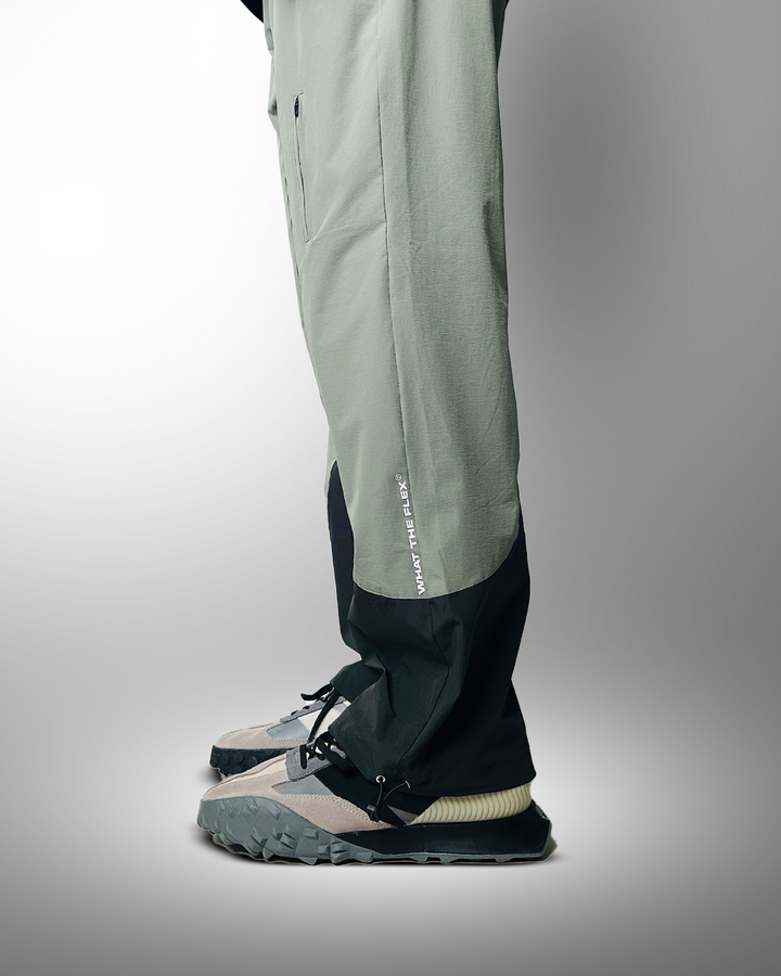 Gucci Style Parachute Pant 221 Olive detail 2