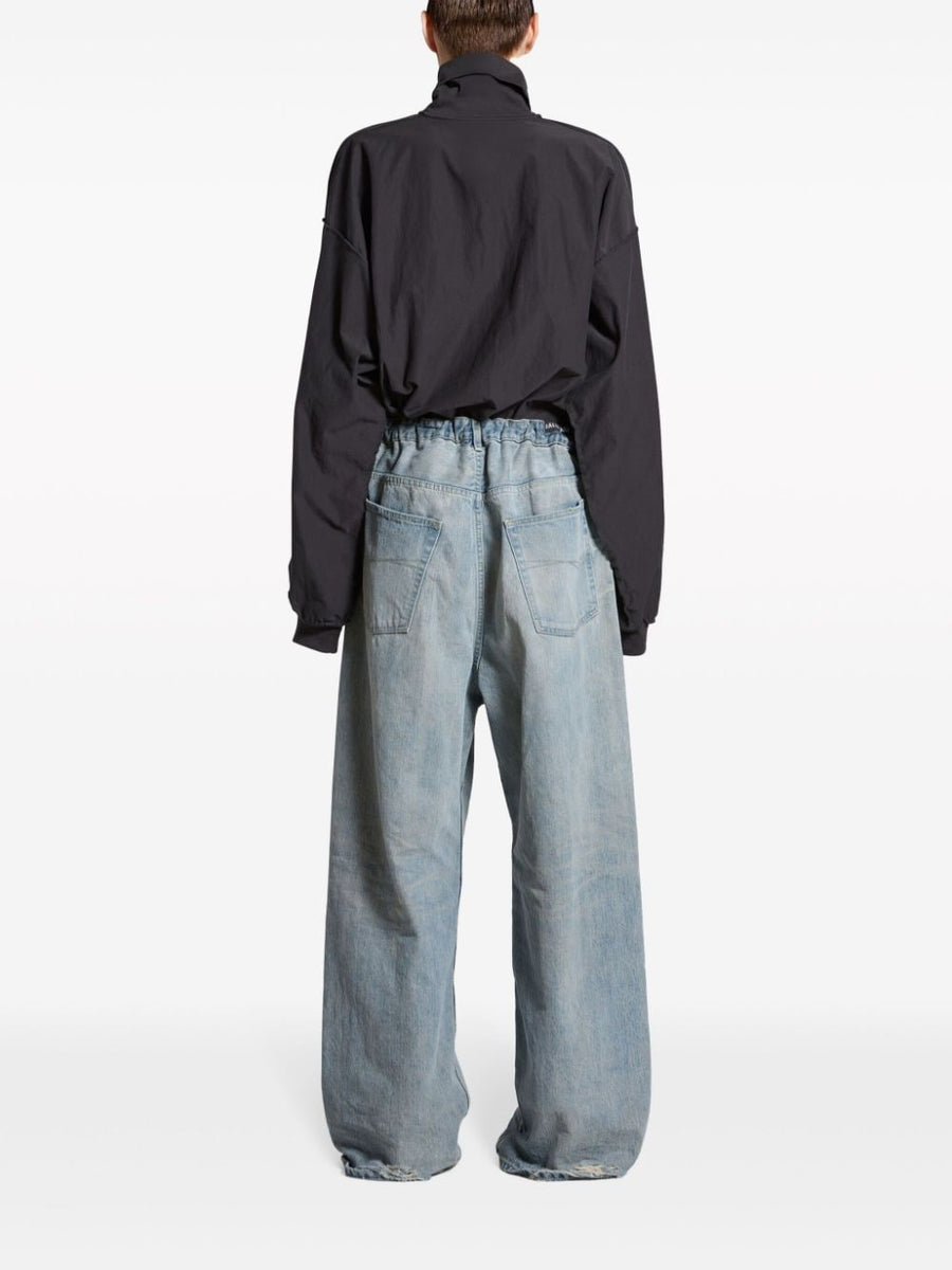 Balenciaga Style Denim Wide Leg 227 Charcoal detail 4