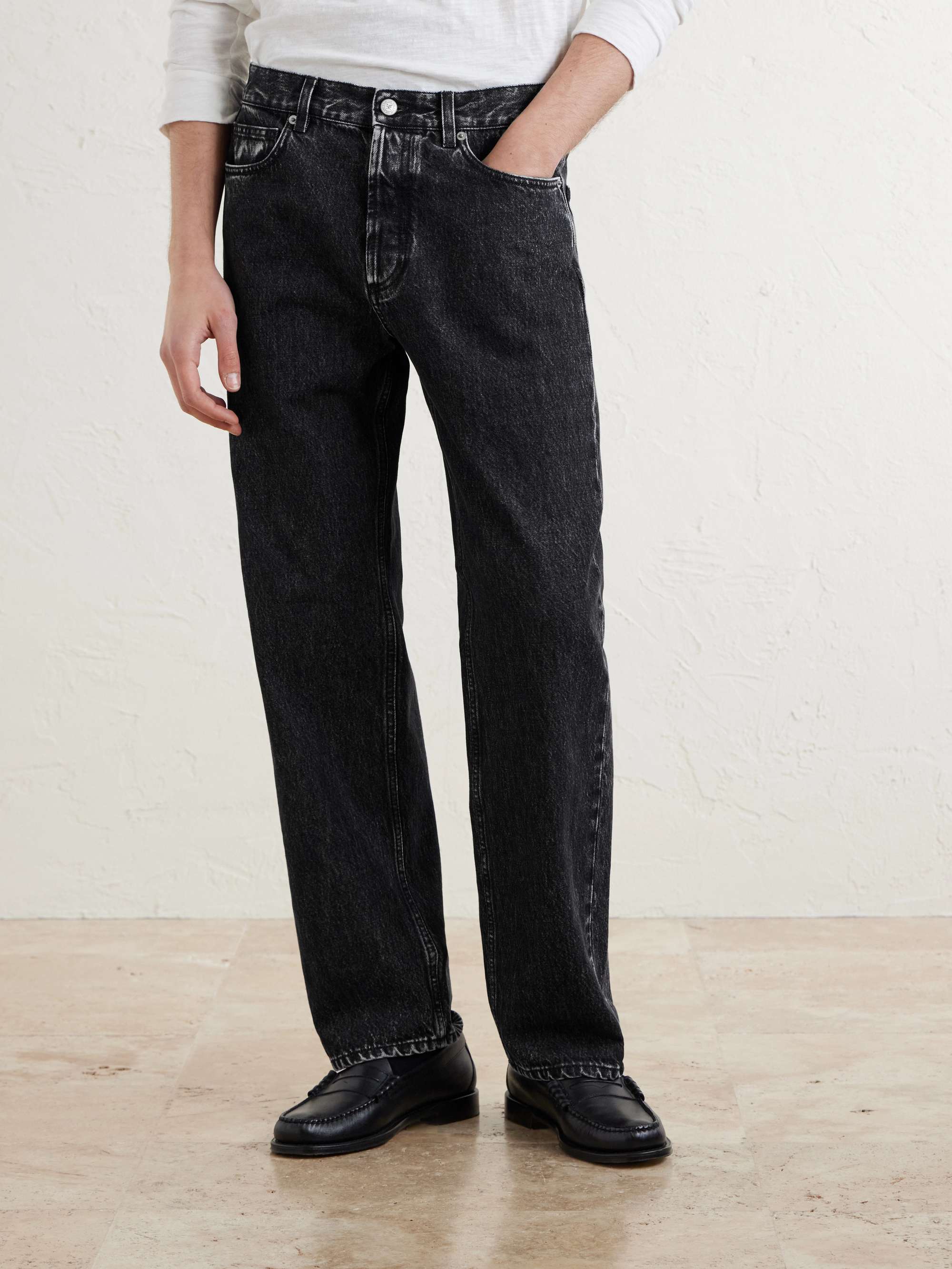 ALD Style Denim Wide Leg 250 Cement detail 4
