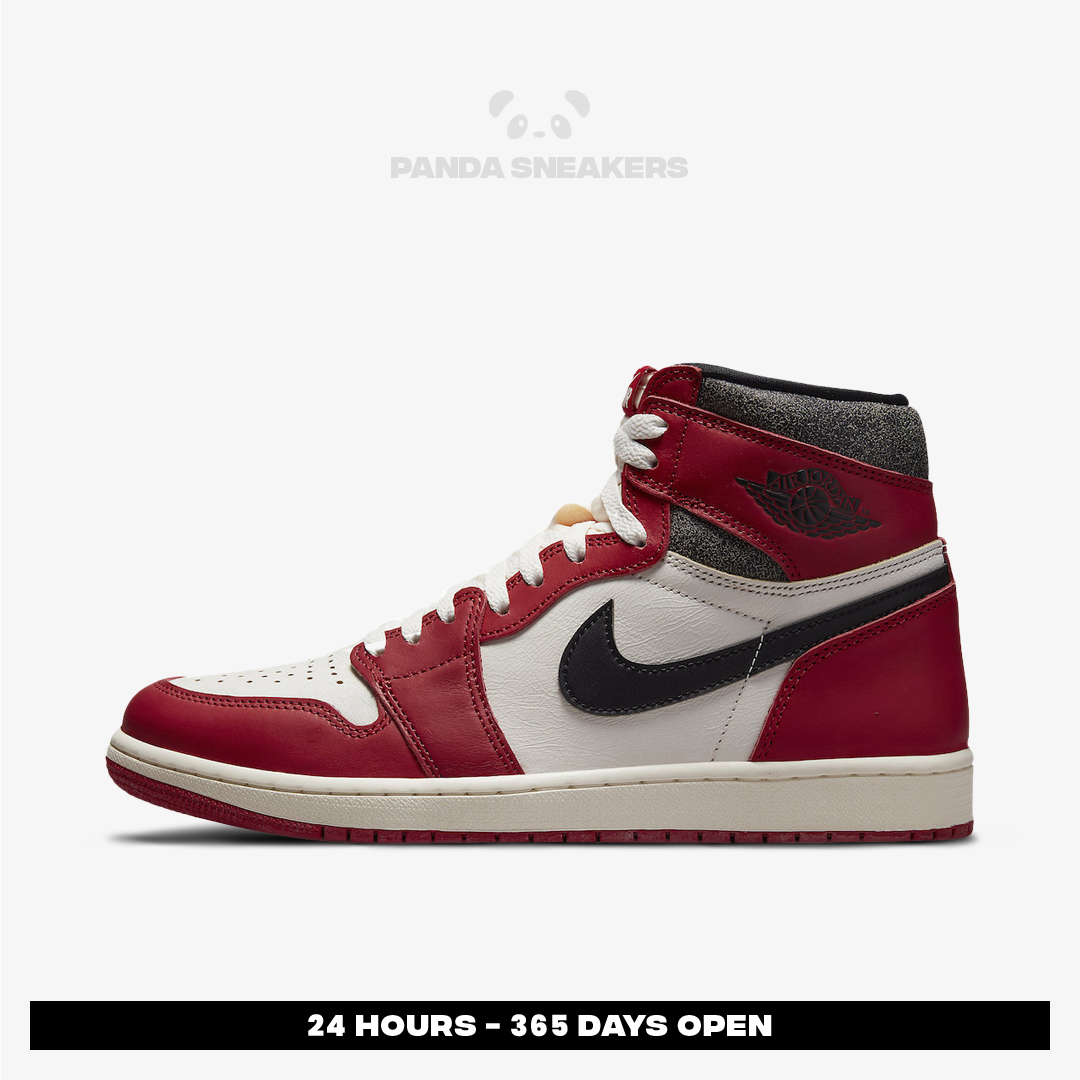 AJ AJ1 Chicago Lost & Found Red / White / Black detail 2