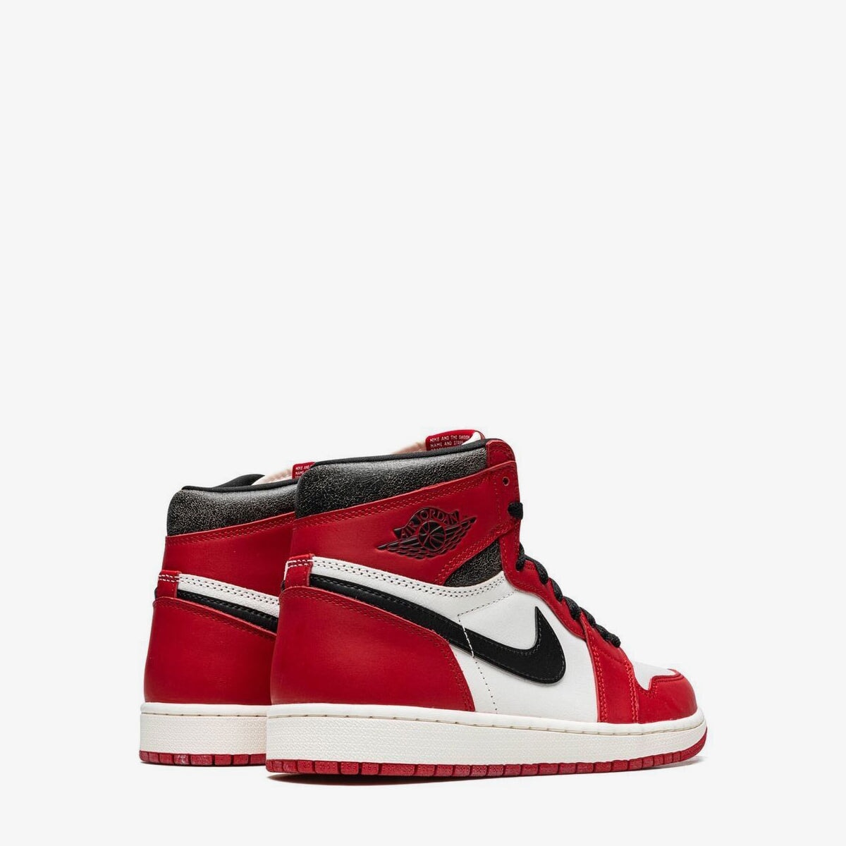 AJ AJ1 Chicago Lost & Found Red / White / Black detail 3