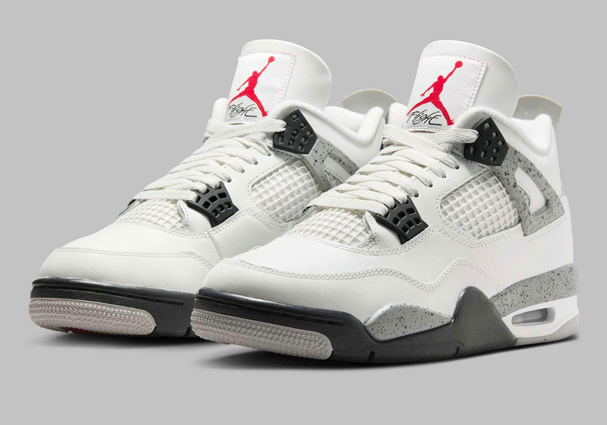 AJ AJ4 White Cement White / Cement detail 3