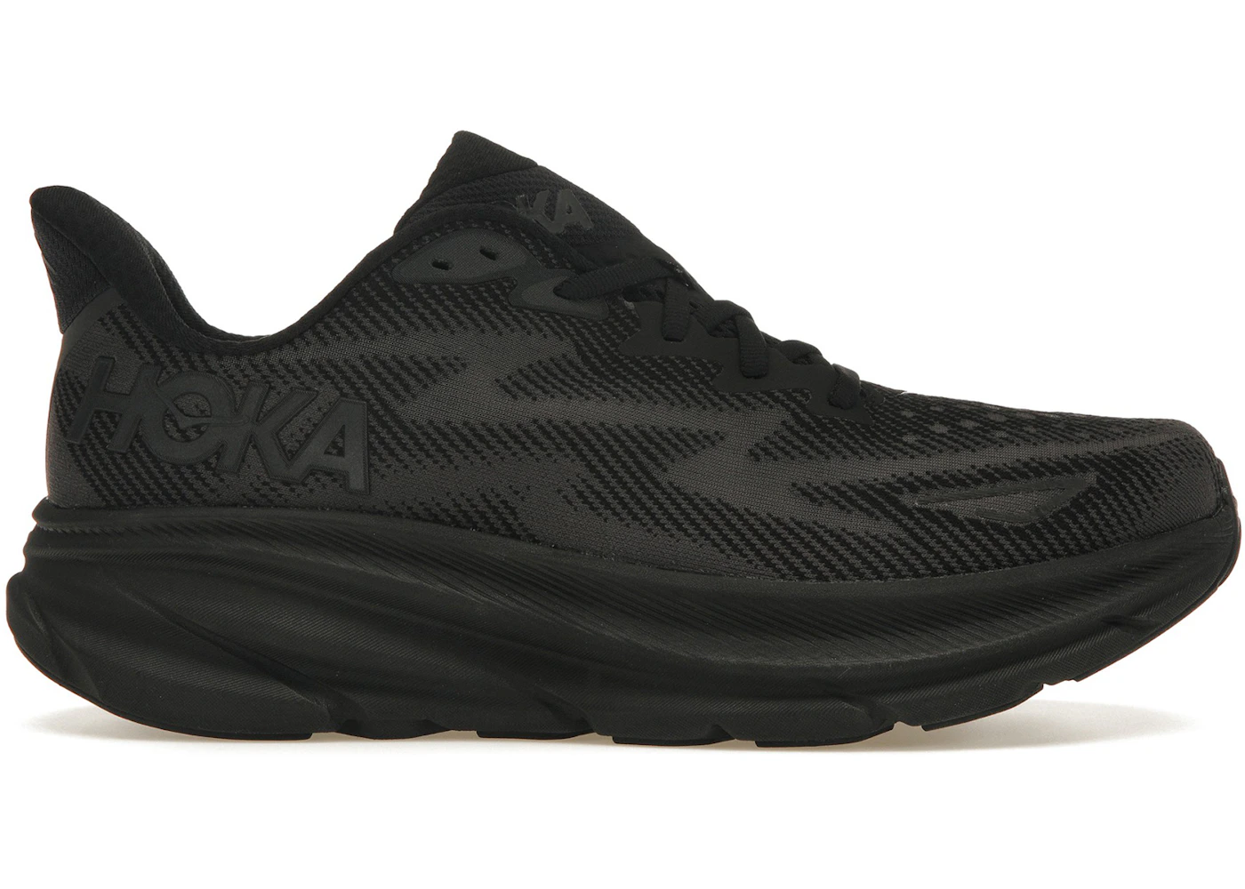 Nike Style Clifton 9 38 Triple Black detail 3
