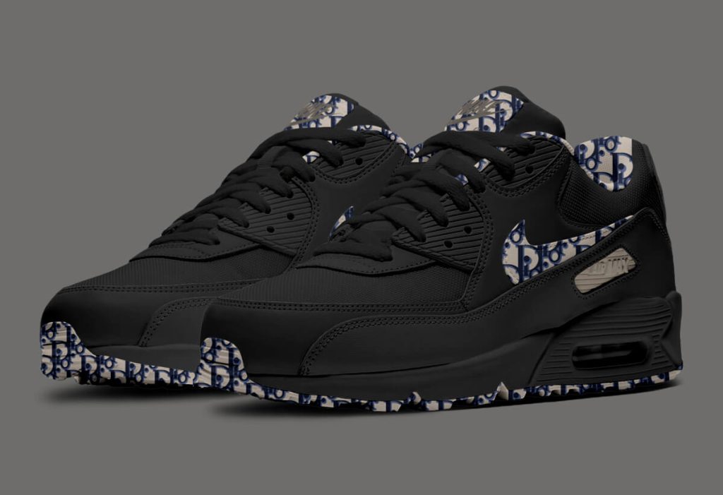 Dior Style Air Max 90 49 Bred detail 2