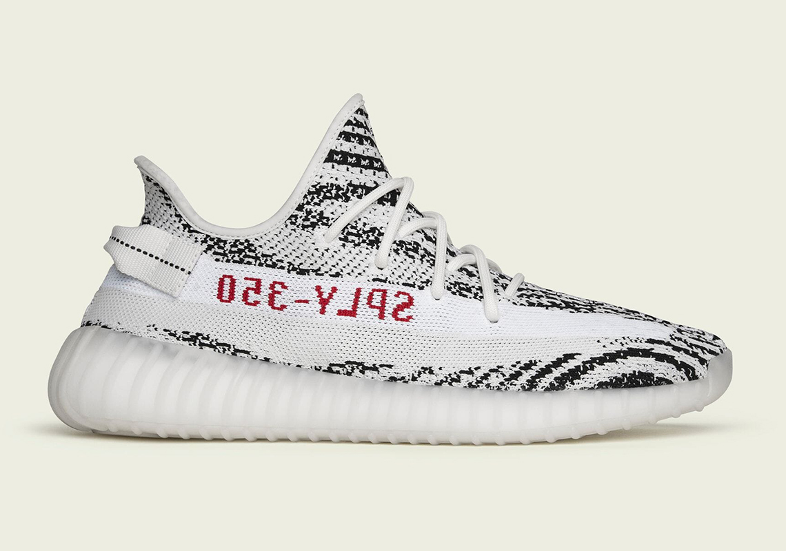 Yeezy Yeezy 350 V2 Zebra White / Core Black detail 4