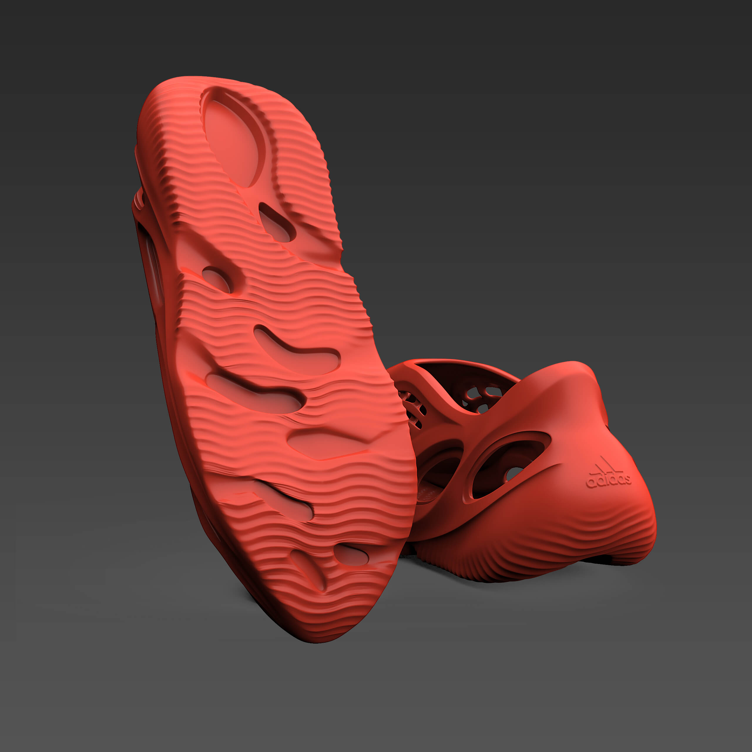 Valentino Style Yeezy Foam Runner 50 Rust Pink detail 3