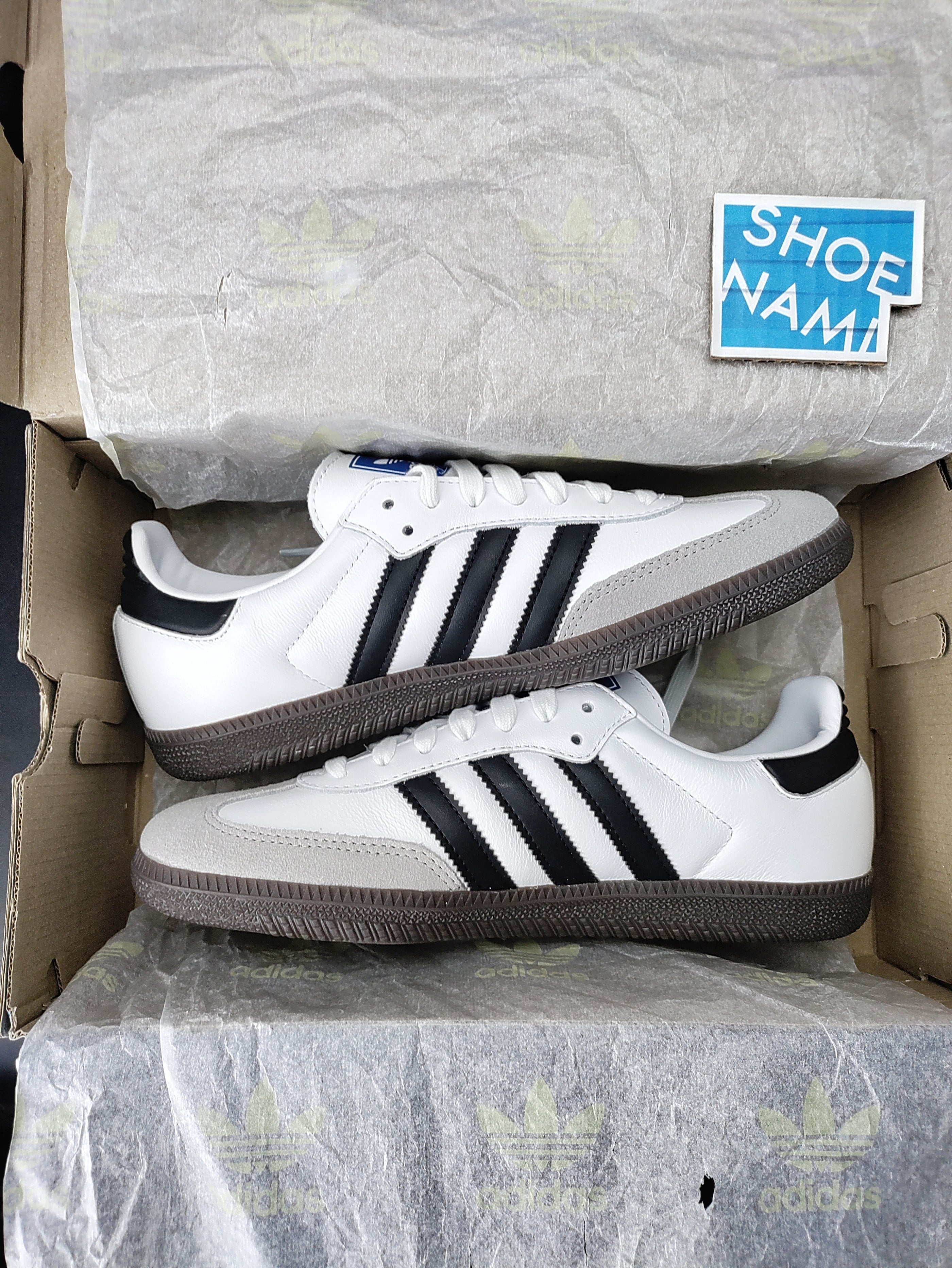 adidas Samba OG Cloud White Cloud White / Core Black detail 4