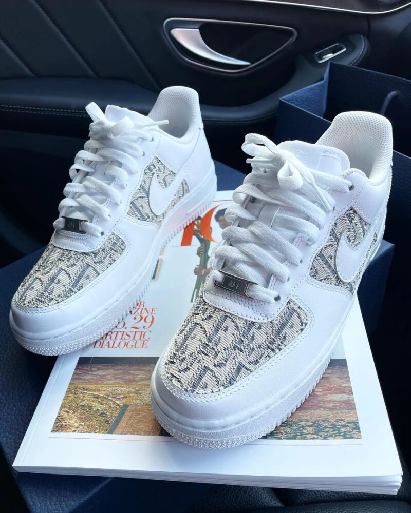 Dior Style Air Force 1 Low 71 Cream detail 4