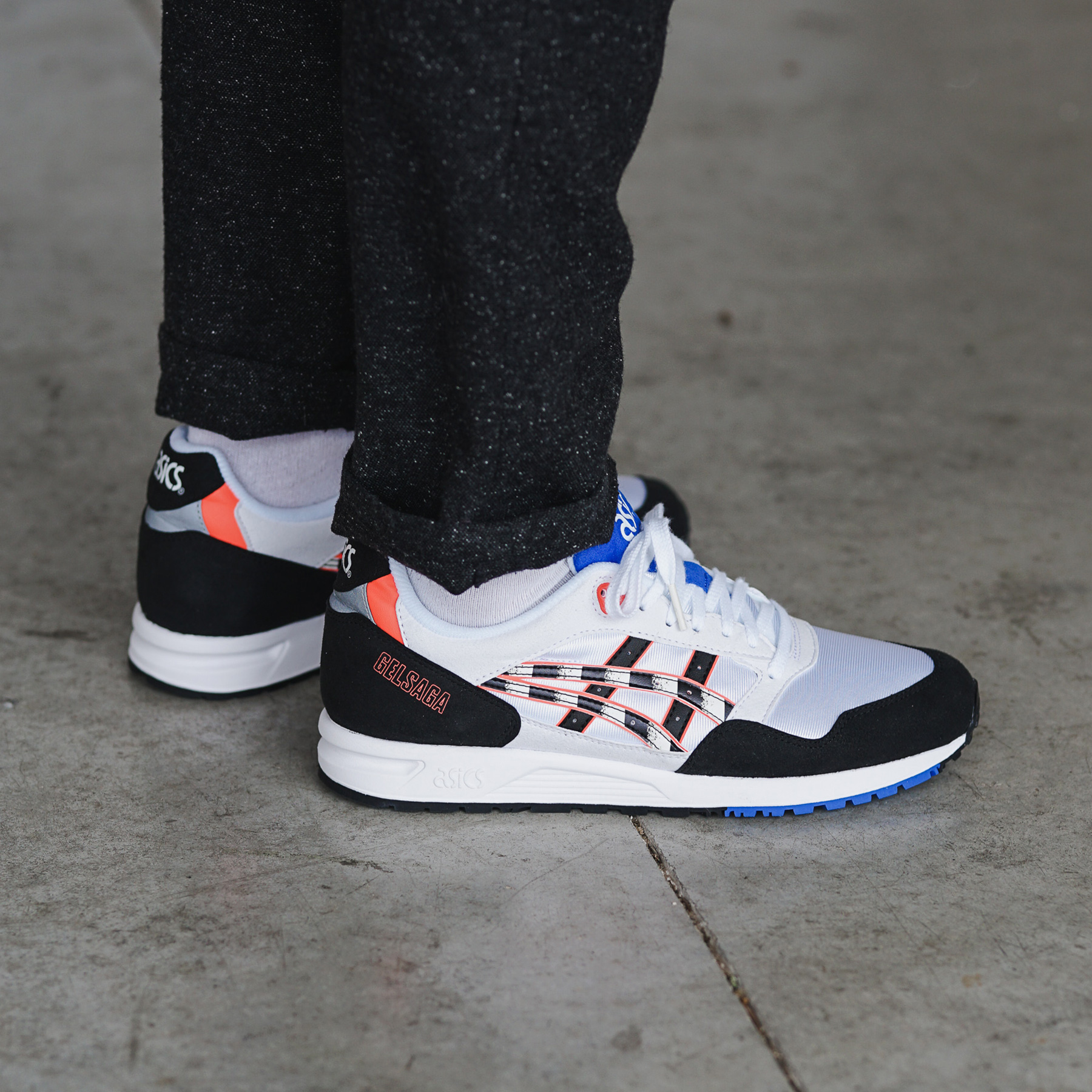 Asics Style Triple S 86 Zebra detail 2