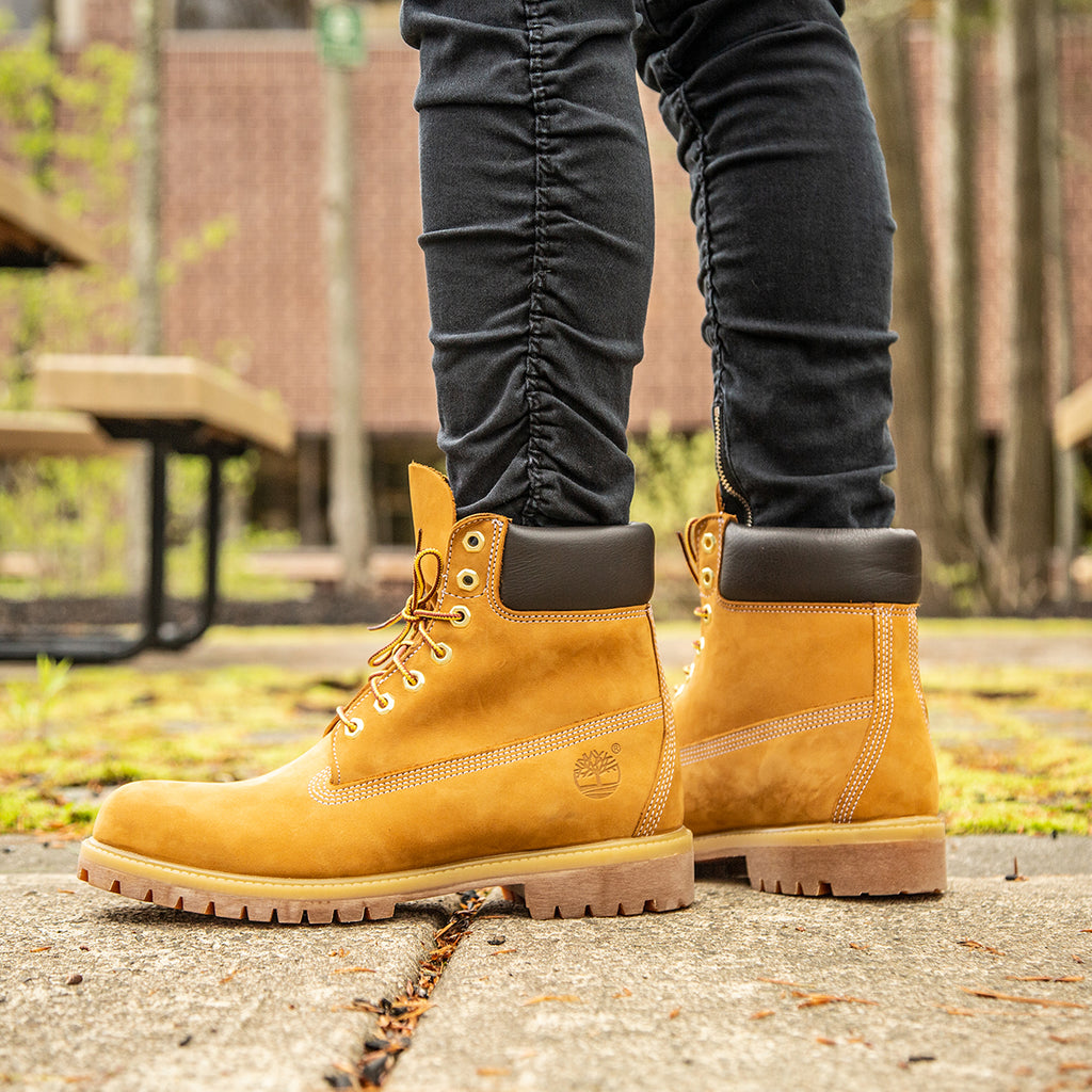 Timberland 6-Inch Premium Boot Wheat Nubuck detail 3