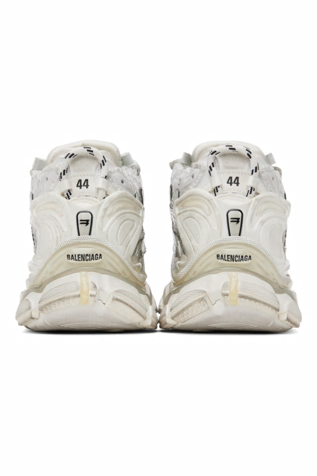 Balenciaga Style Yeezy Foam Runner 106 Triple White detail 4