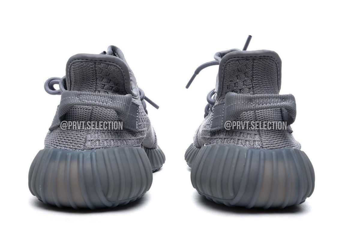 Hoka Style Yeezy 350 V2 108 Grey Fog detail 2