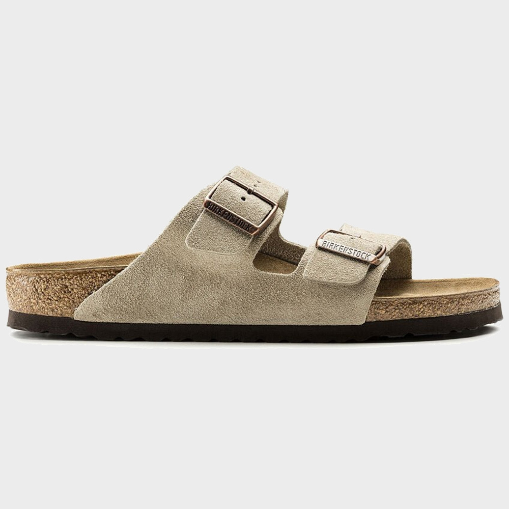 Birk Arizona Suede Sandal Taupe detail 2