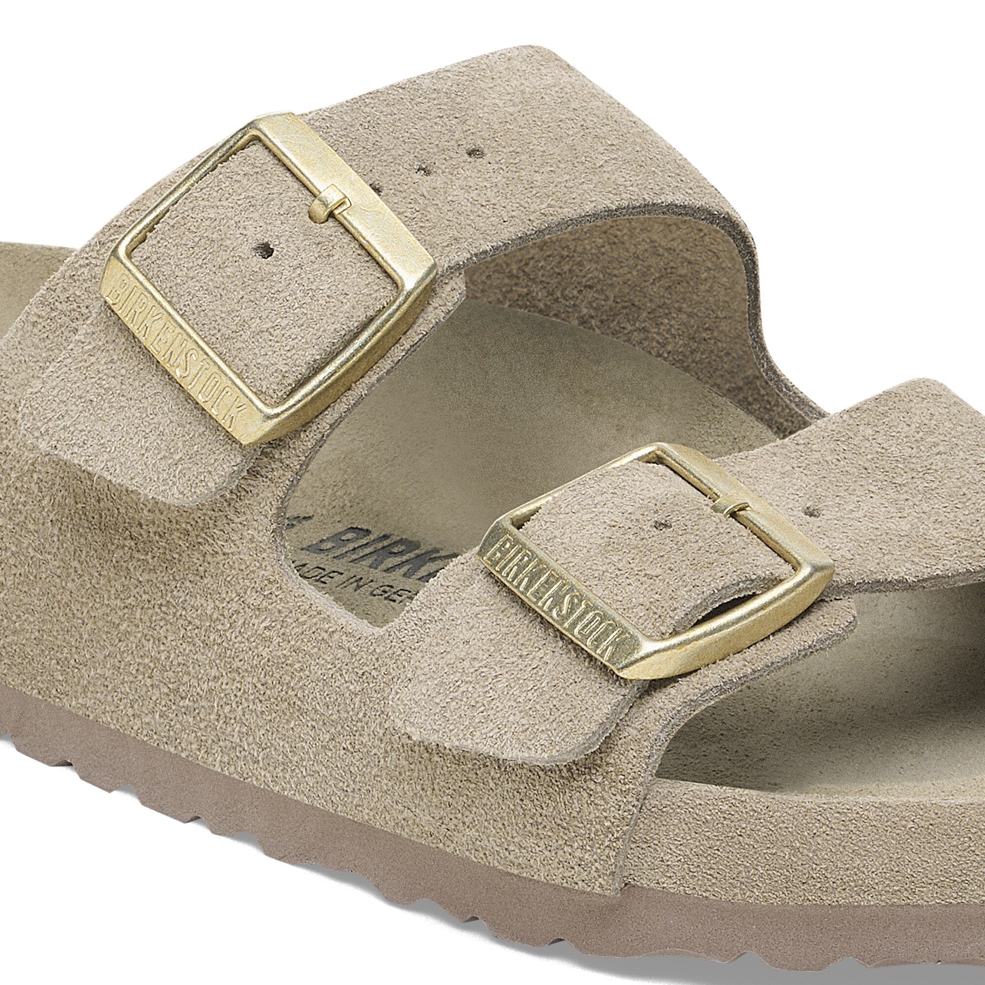 Birk Arizona Suede Sandal Taupe detail 4