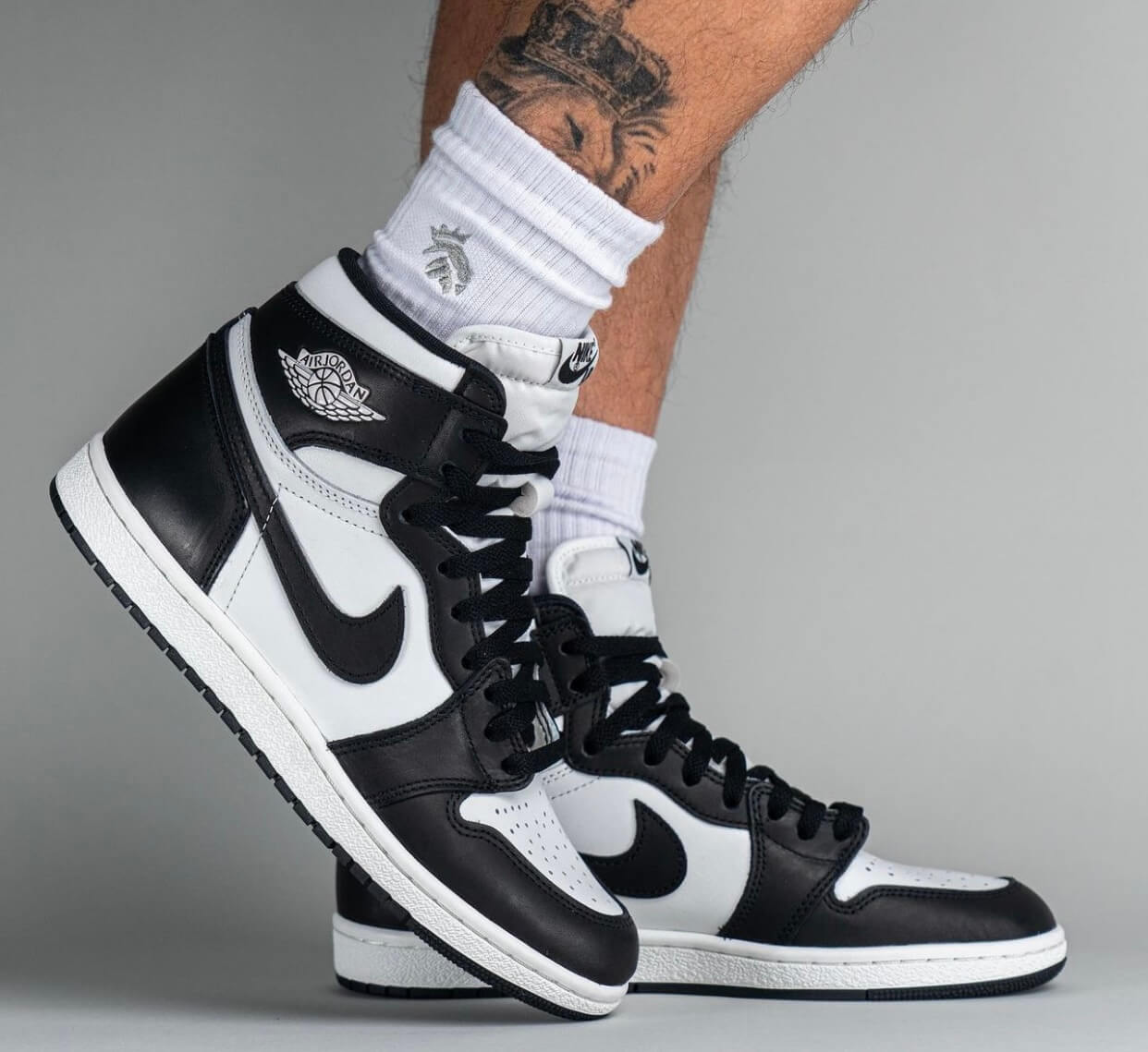 New Balance Style Air Jordan 1 High 116 Zebra detail 2