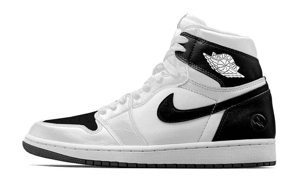 New Balance Style Air Jordan 1 High 116 Zebra detail 4