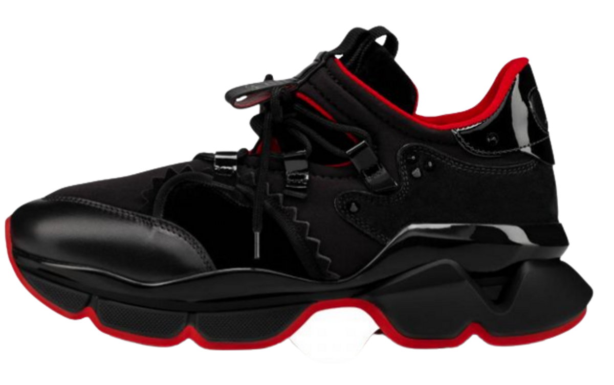 Louboutin Style Speed Runner 162 Bred detail 2