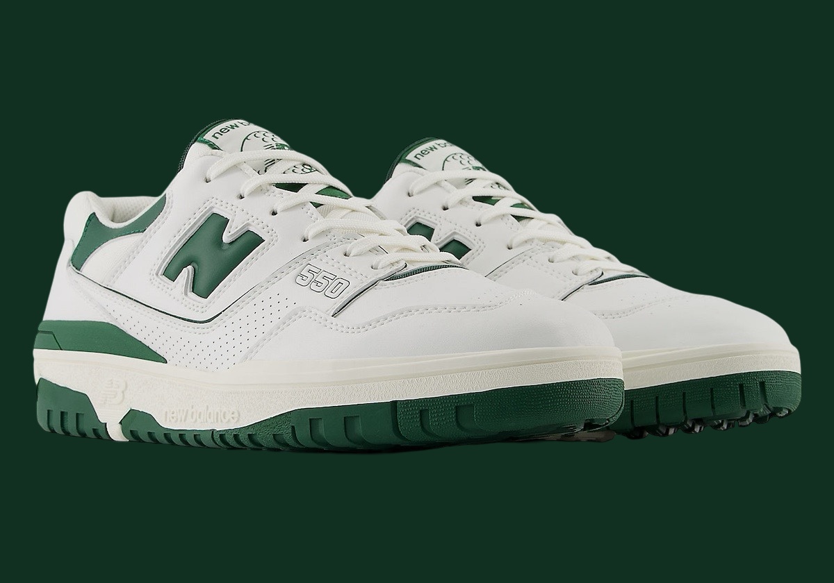New Balance 550 White Green White / Green detail 2