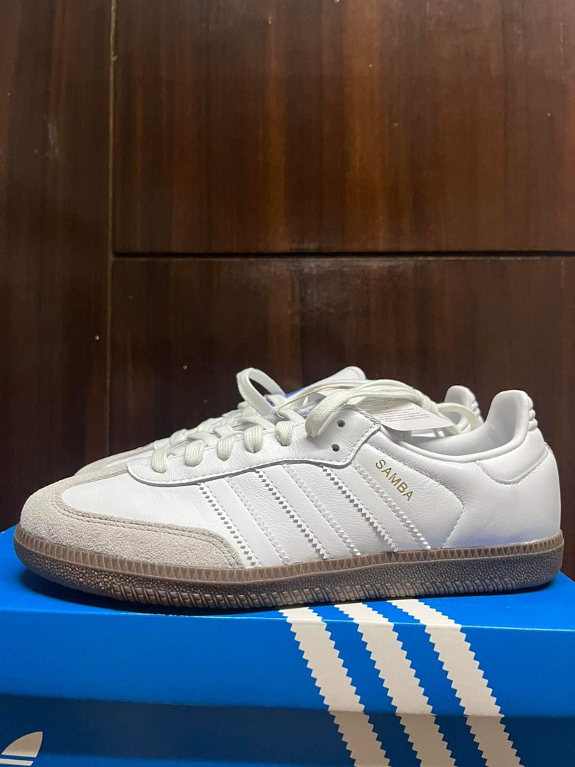 On Style Samba OG 205 Triple White detail 4