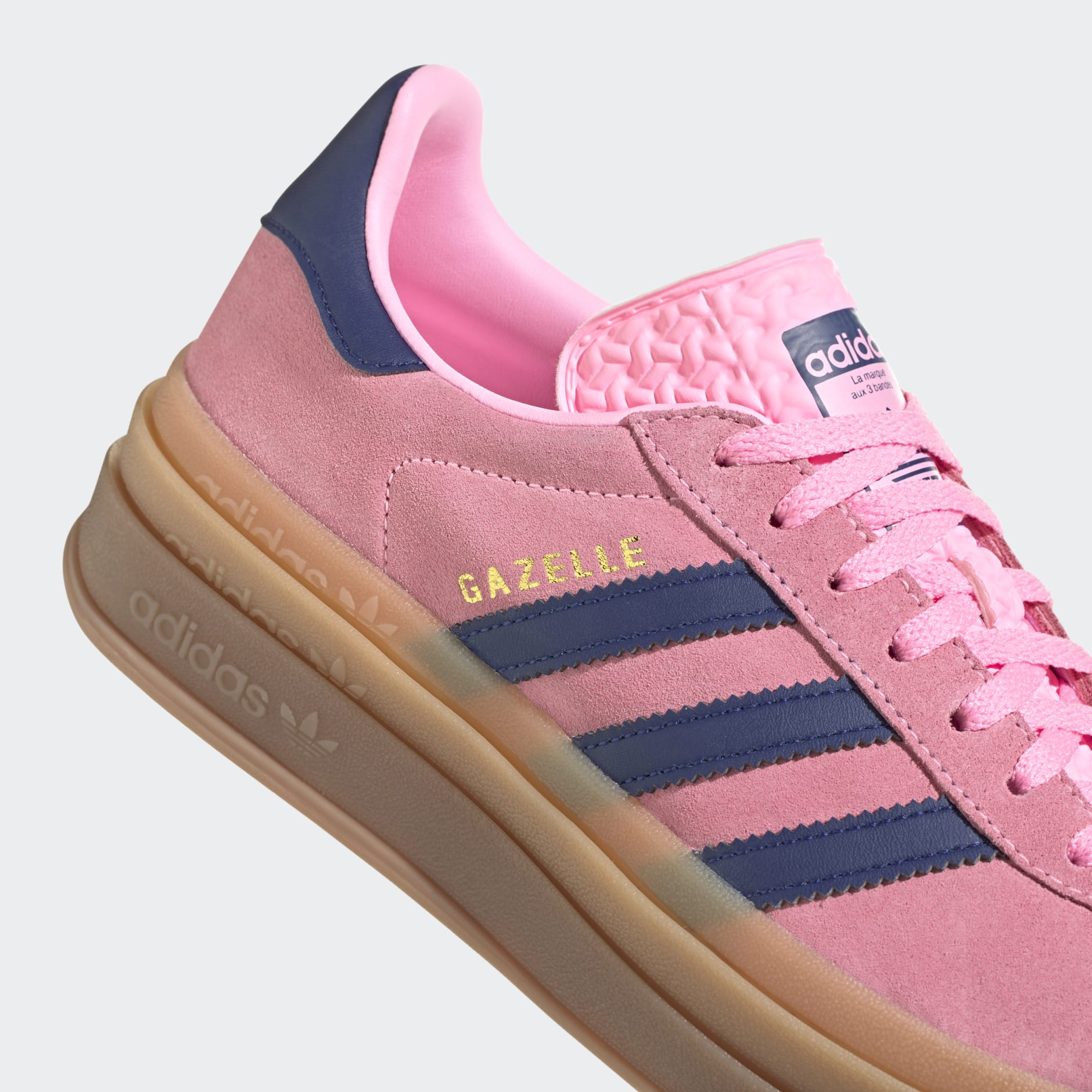 adidas Gazelle Bold Pink Glow Pink / White detail 2