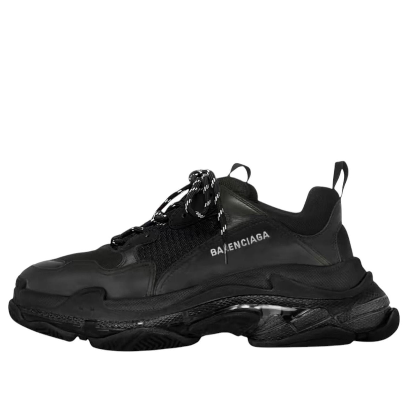 Balenc Style Triple S Clear Sole Black detail 2