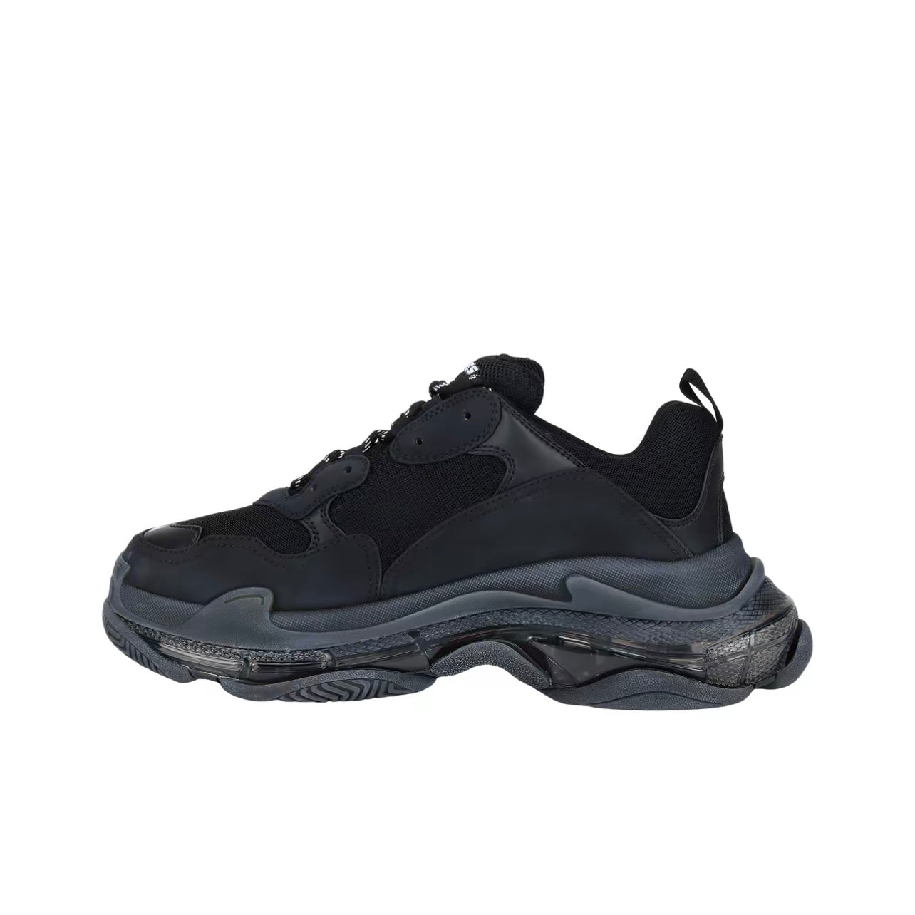 Balenc Style Triple S Clear Sole Black detail 3