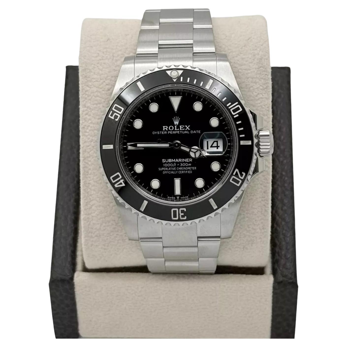 Rolex Style Submariner Date 41 Ceramic Black detail 2