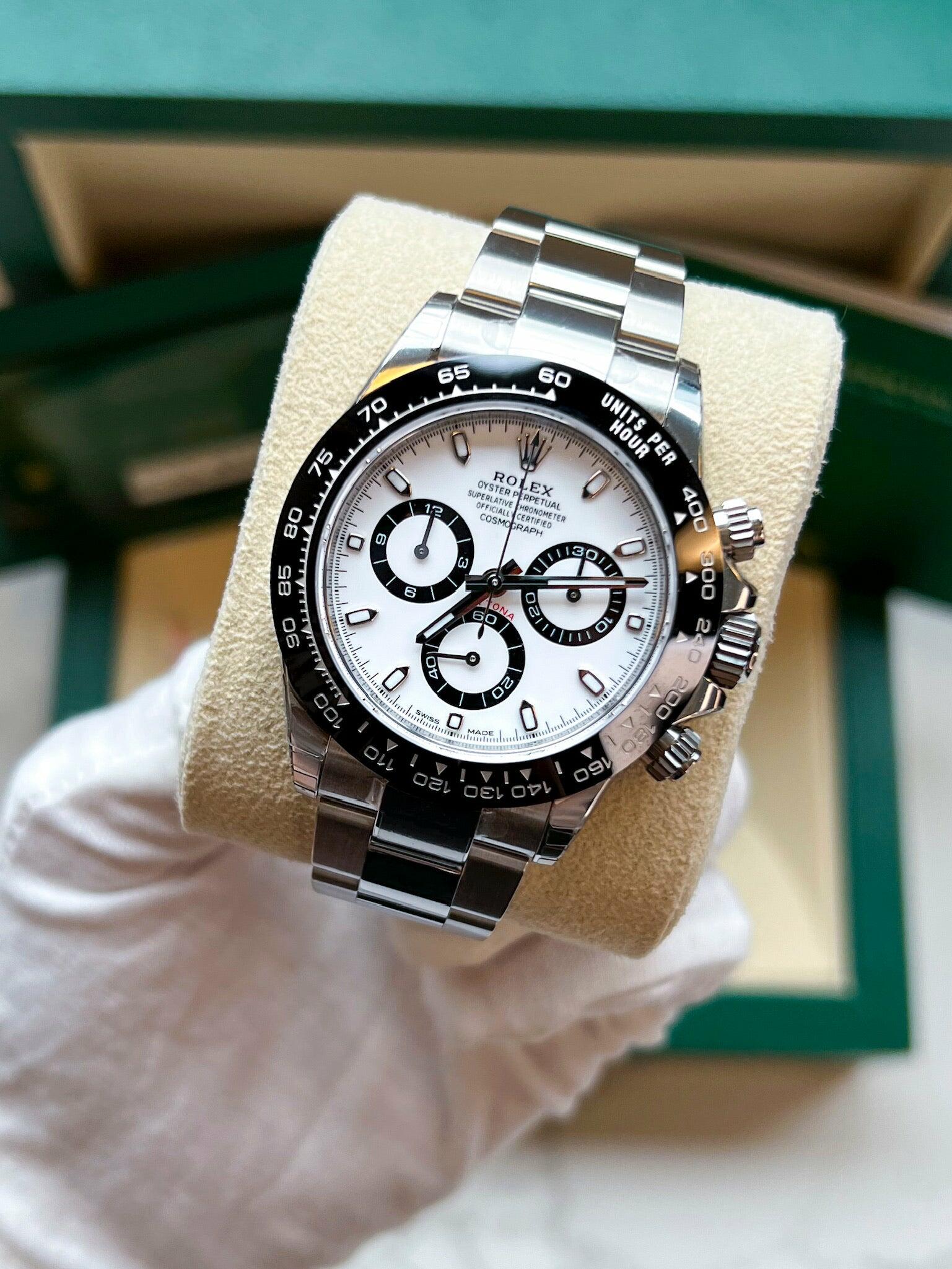Rolex Style Daytona 116500LN White Panda detail 2