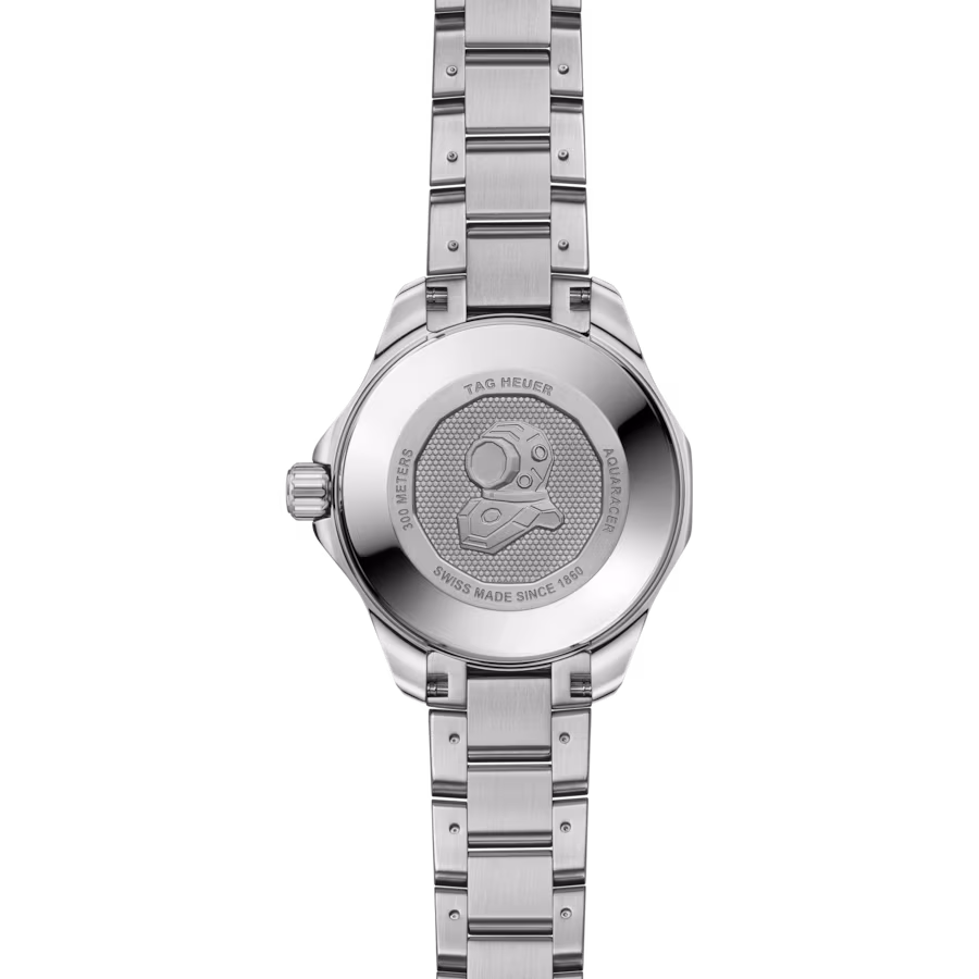 Tag Heuer Style Seamaster 300 36 Silver Dial / Leather detail 3