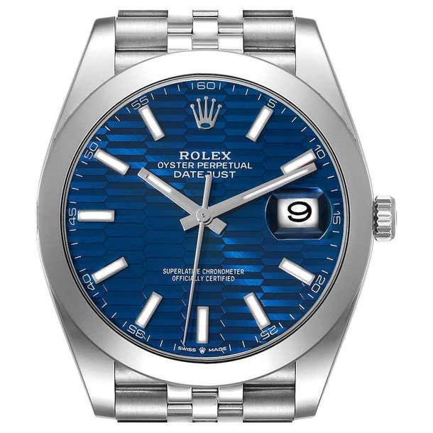AP Style Datejust 41 37 Blue Dial / Steel detail 4