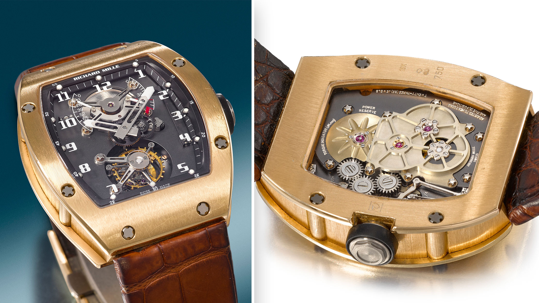 Richard Mille Style Explorer 40 38 Two-Tone Gold detail 2