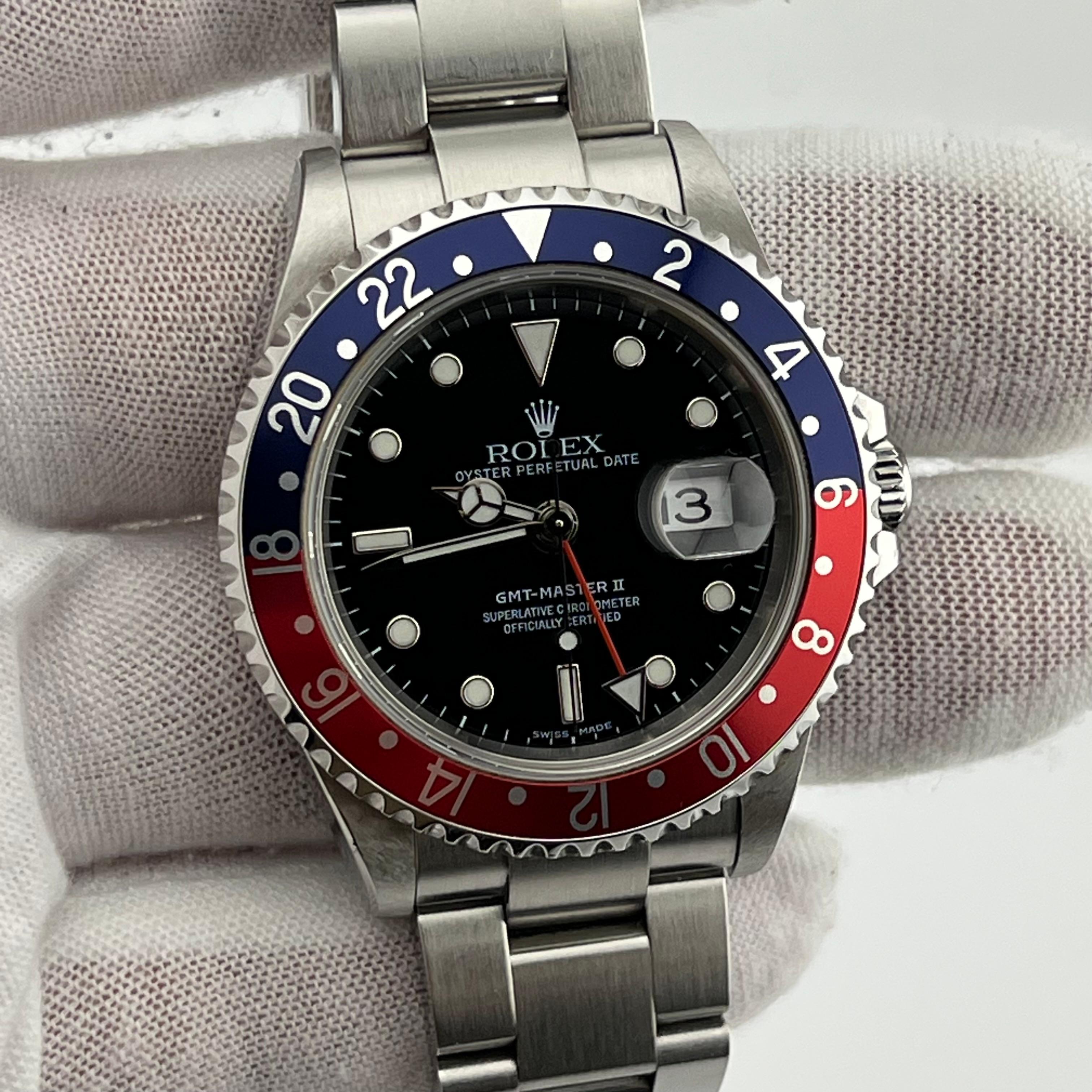 Rolex Style GMT-Master II Pepsi Blue / Red detail 3