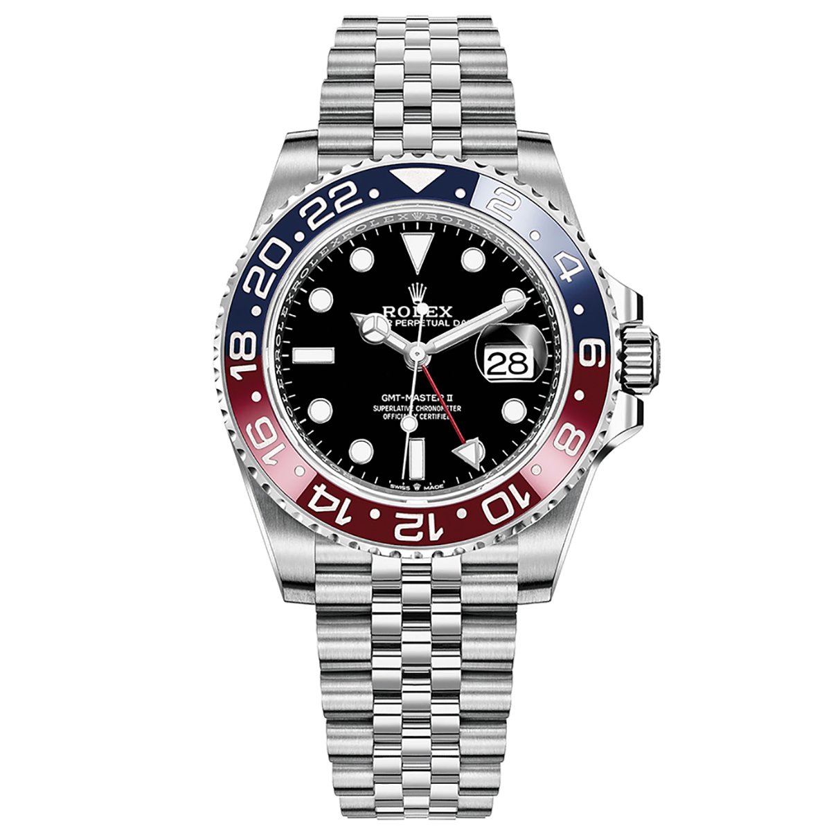 Rolex Style GMT-Master II Pepsi Blue / Red detail 4