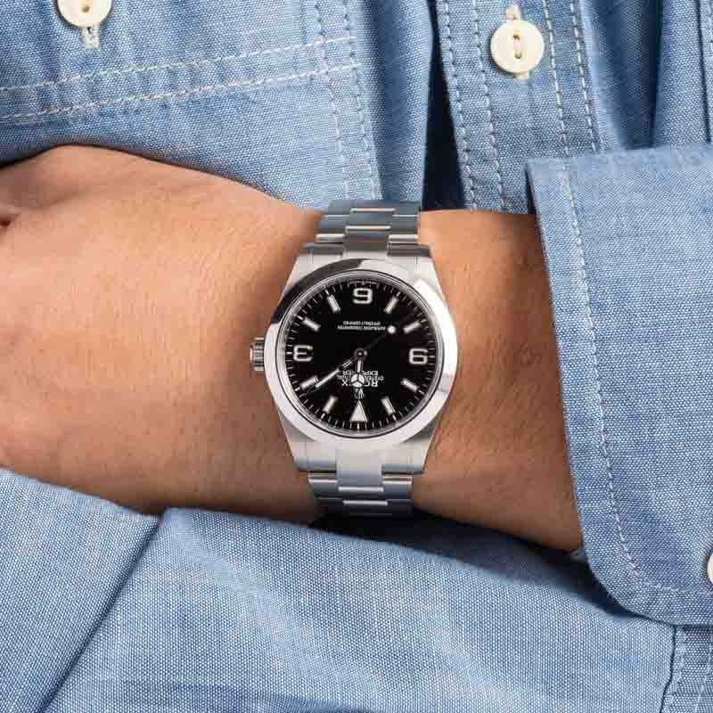 PP Style Explorer 40 40 Blue Dial / Steel detail 2