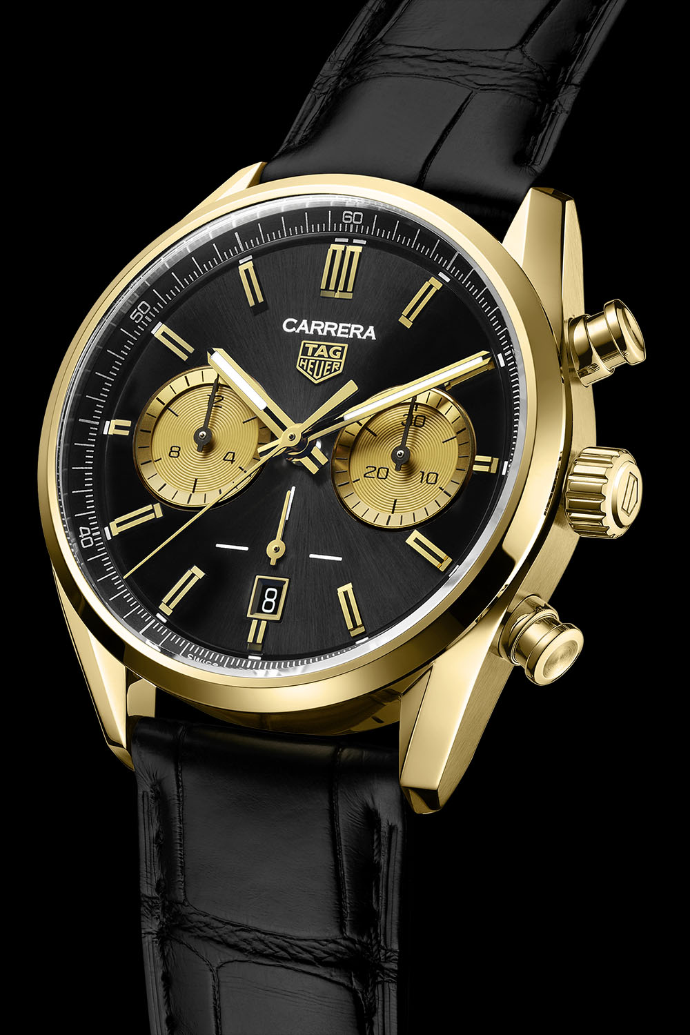 PP Style Carrera Chrono 42 Full Gold detail 3