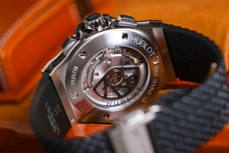 PP Style Big Bang 44 170 Silver Dial / Leather detail 2