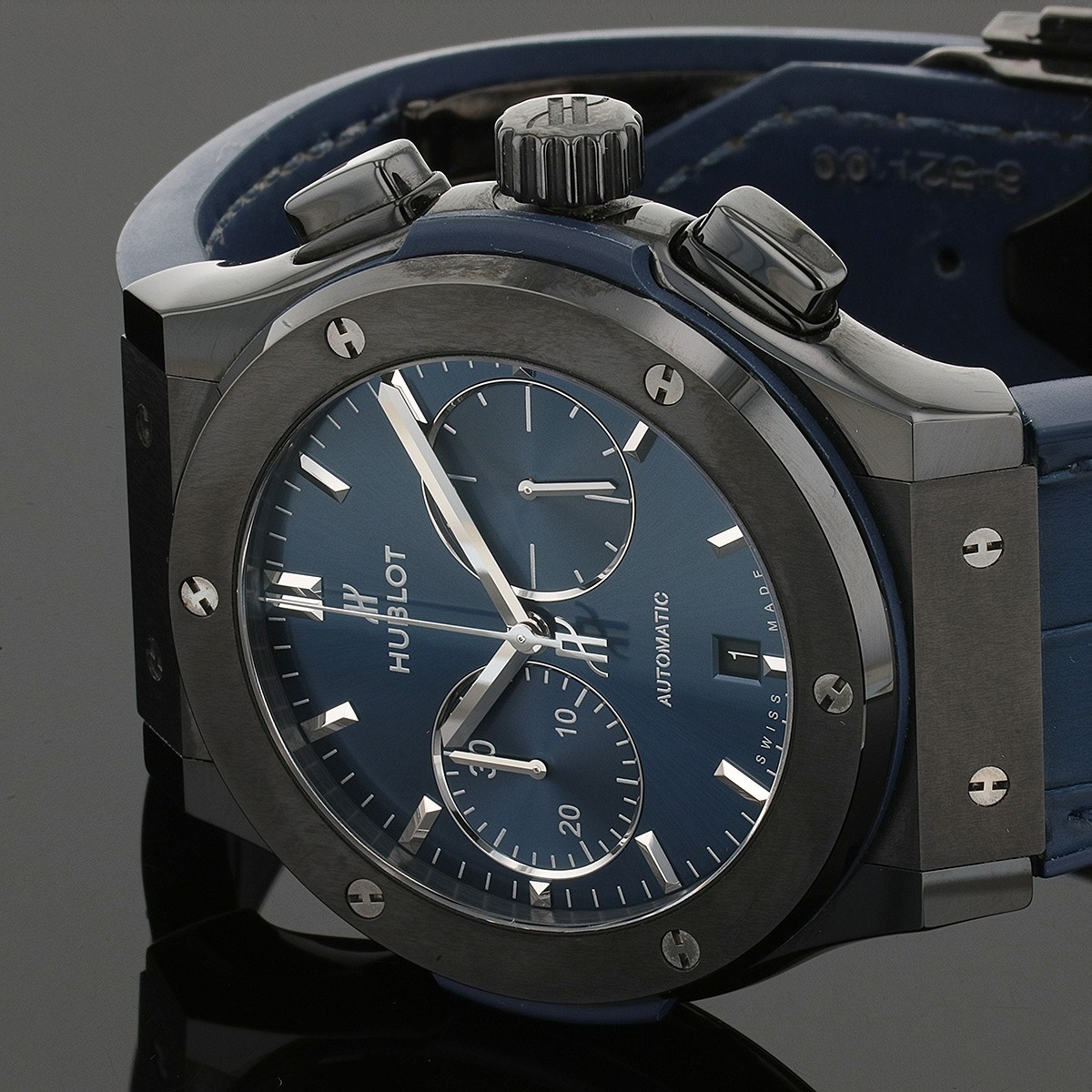Hublot Style Portugieser Chrono 242 Ceramic Bezel detail 2