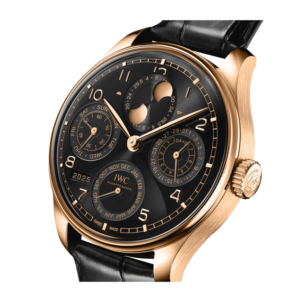 Hublot Style Portugieser Chrono 44 Meteorite Dial detail 4