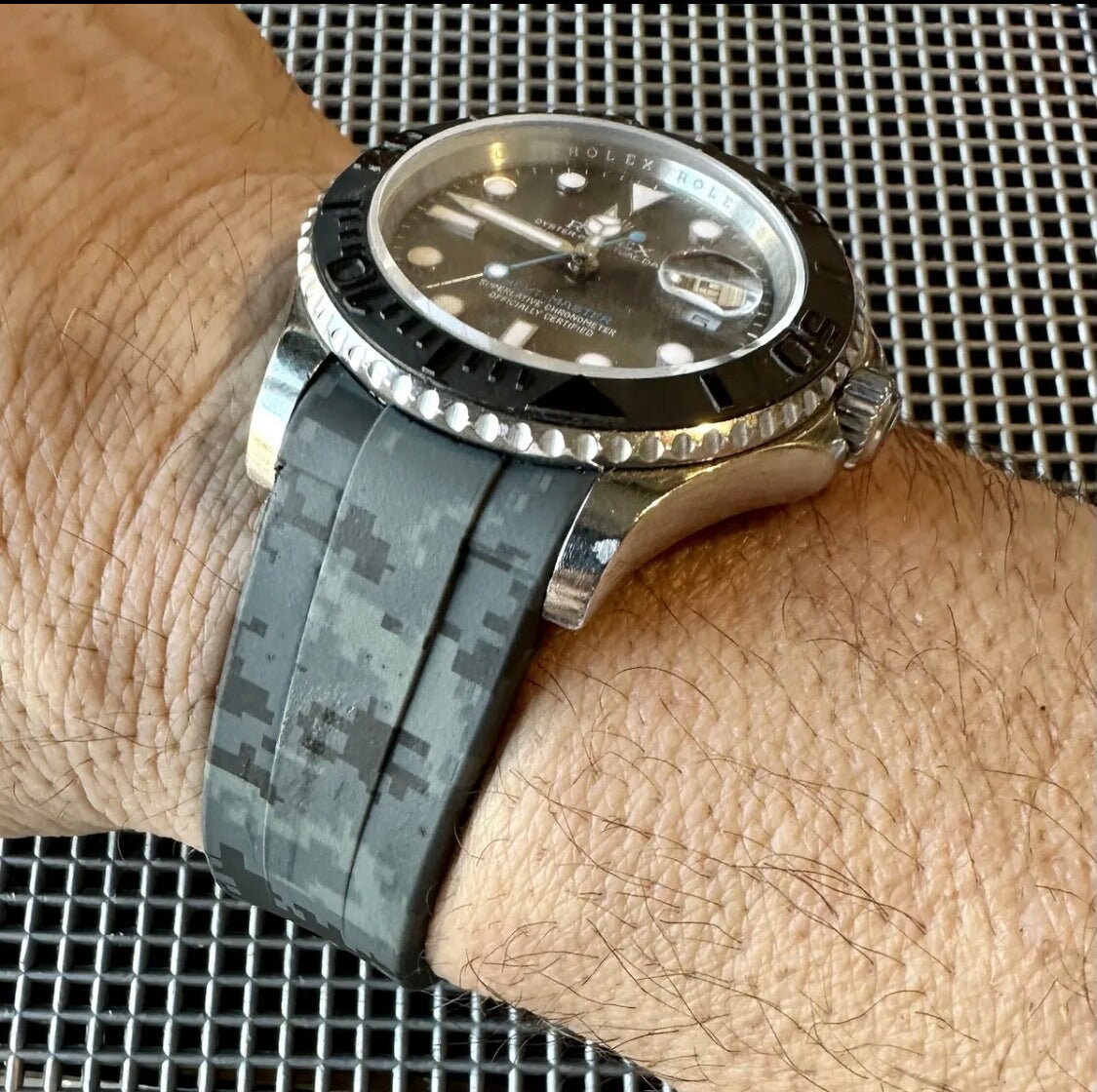 Omega Style Submariner Date 46 Grey Dial / Rubber detail 2