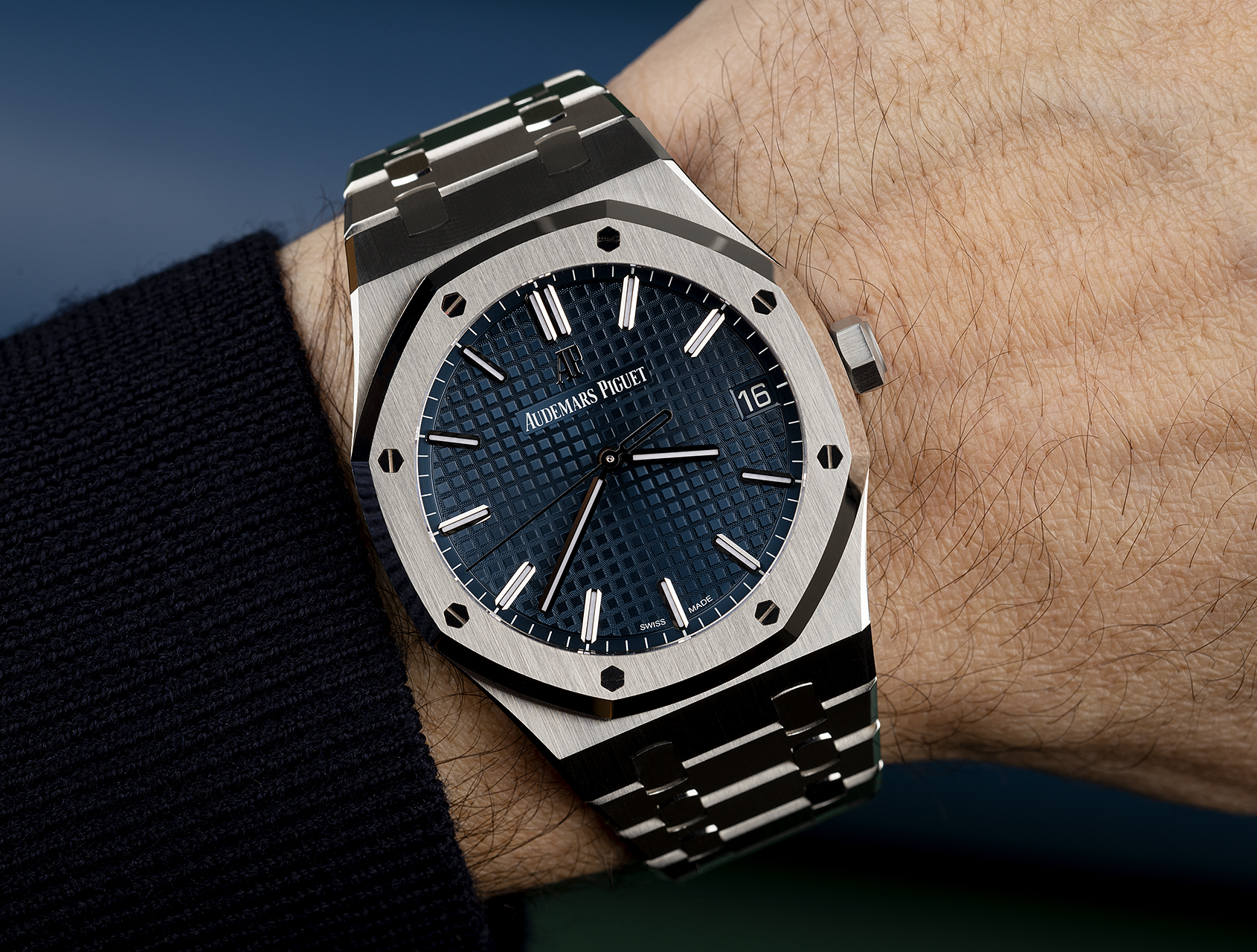 AP Style Royal Oak 15500 Blue Blue Tapisserie detail 3
