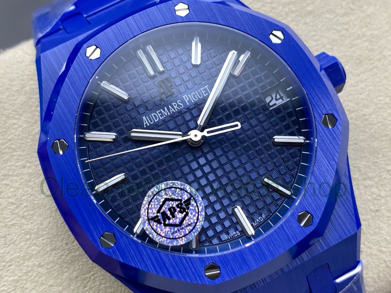 AP Style Royal Oak 15500 Blue Blue Tapisserie detail 4