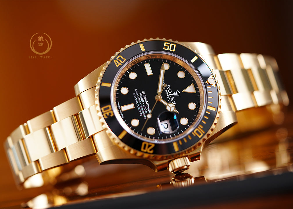 PP Style Submariner Date 50 Full Gold detail 3
