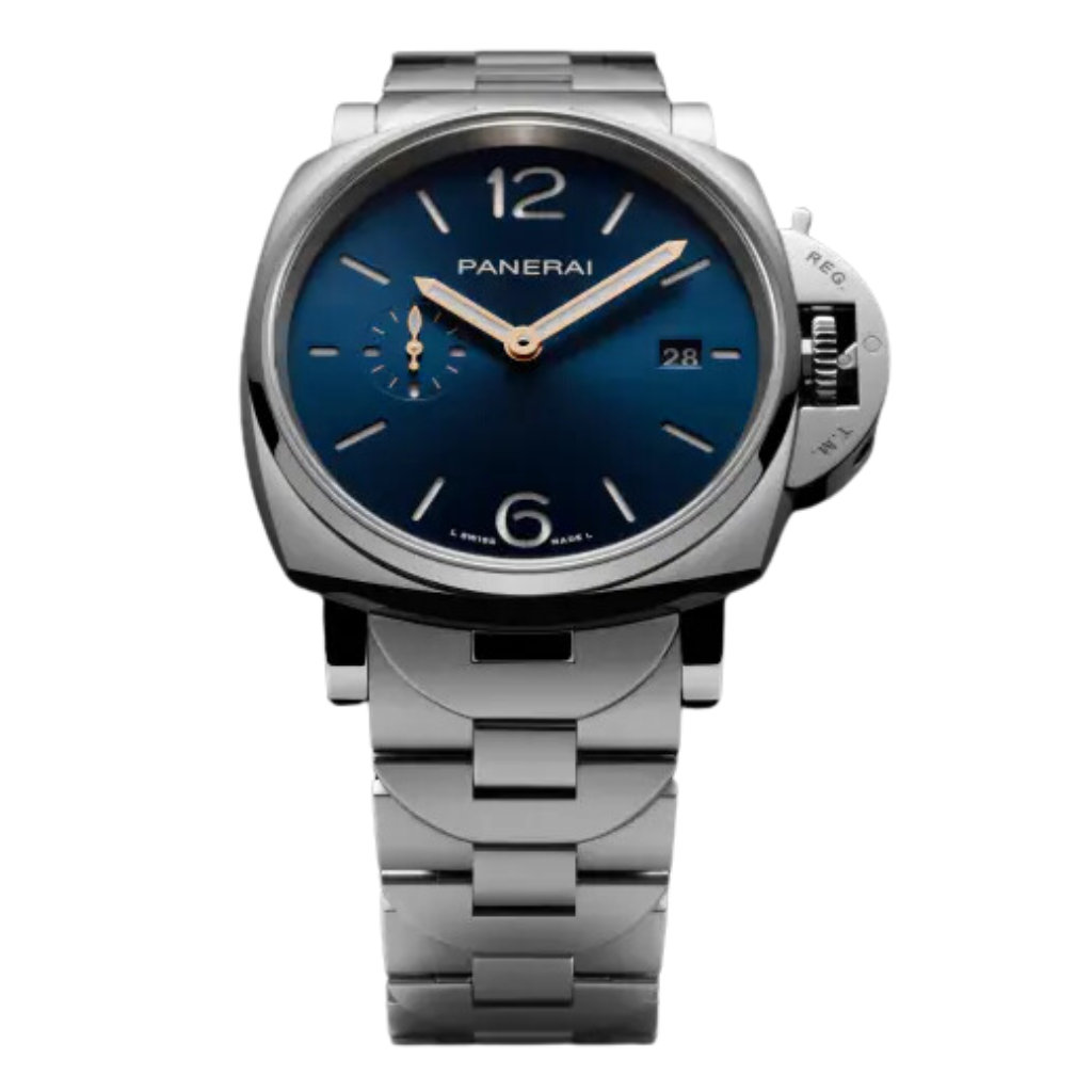 Panerai Style Tank Louis 51 Blue Dial / Steel detail 4