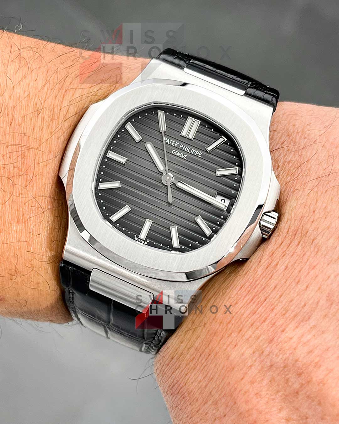 PP Style Nautilus 5711 55 Grey Dial / Rubber detail 3
